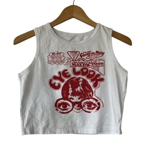 Retro Novelty Max Factor Cropped Tank Top - Picture 4 of 4